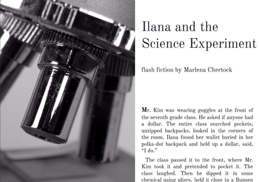 Ilana and the science experiment first few paragraphs